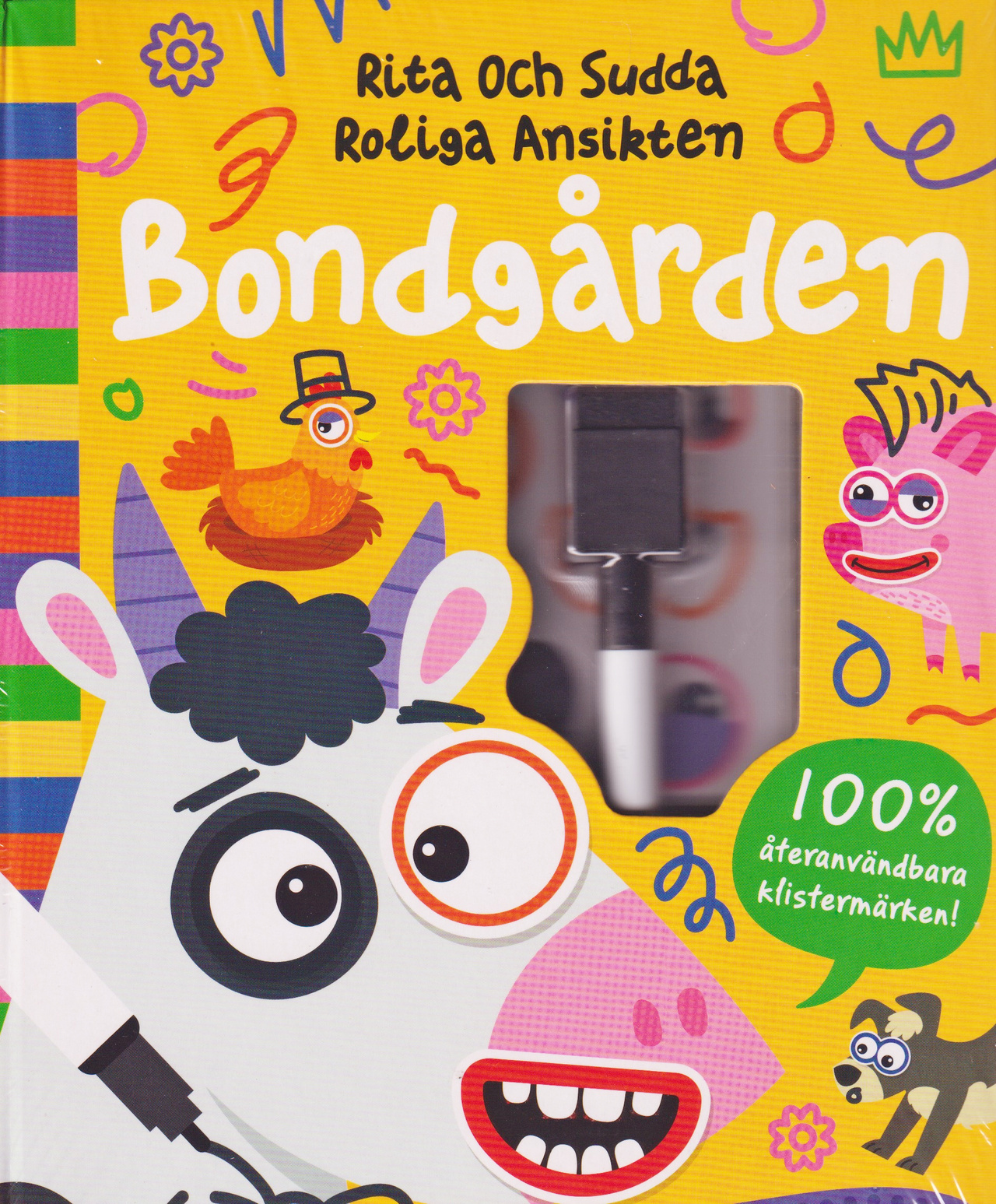 Rita och sudda roliga ansikten - Bondgården