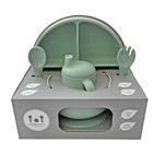 Matset 5 delar silikon cameo green