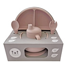 Matset 5 delar silikon pale mauve