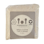 Washcloth 10 pcs sandshell GOTS