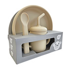 3 pcs Feeding set silicone sandshell