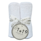 Care towels 2 pcs white GOTS