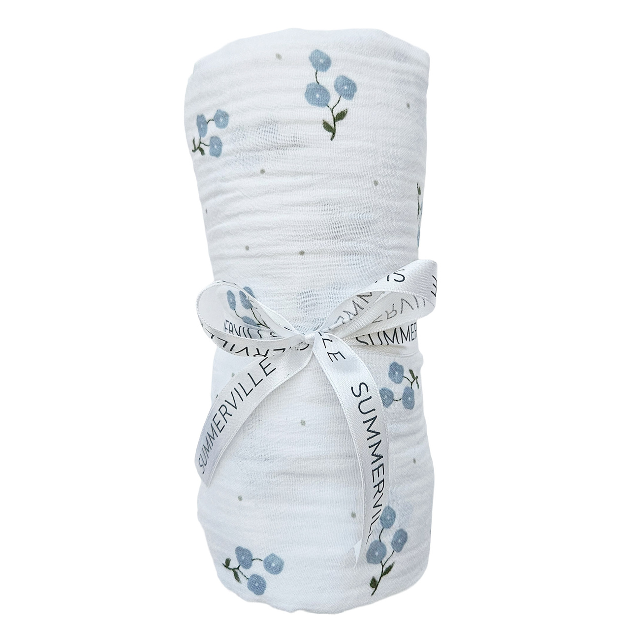 Krinklad filt bluebell GOTS