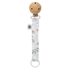 Pacifier clip muslin blossom