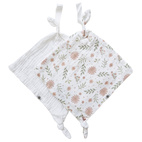 Pacifier cloth 2-pack blossom GOTS