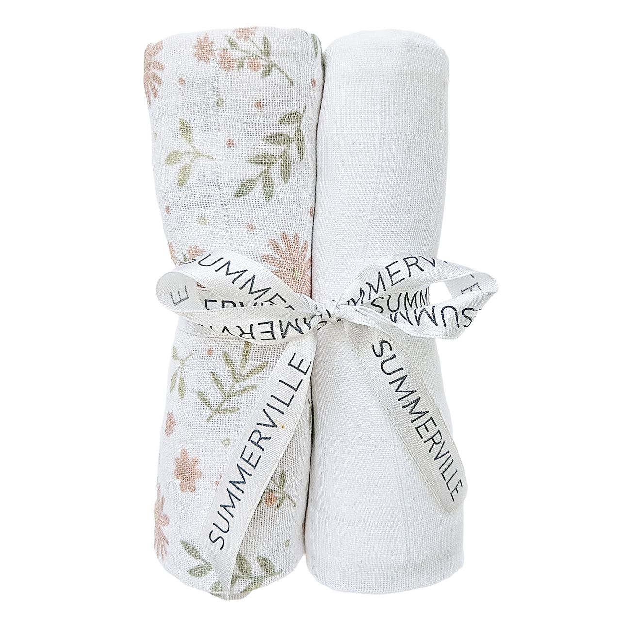 Muslin 2-pack blossom GOTS