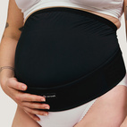 Justerbart över-magen-stödbälte svart S/M