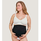 Justerbart över-magen-stödbälte svart S/M