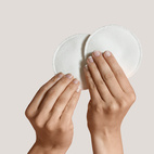 Washable breast pads white