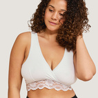 Crossover nursing bra white S