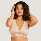 Gravid- och amningsbh omlott eko honey XL