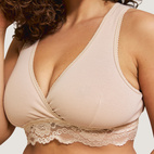 Gravid- och amningsbh omlott eko honey XL