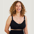 Vadderad gravid- och amningsbh Carri-Gel svart M