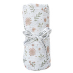 Krinklad filt blossom GOTS