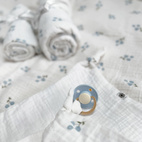 Pacifier cloth 2-pack bluebell GOTS