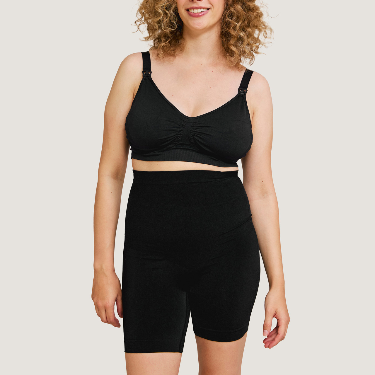 Postpartum Shapewear Control Shorts Black S