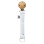 Pacifier clip muslin bluebell - outlet