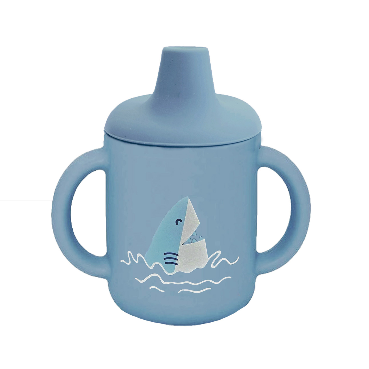 Sippy cup silicone stone blue ocean