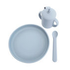 Matset 3 delar silikon cloud blue