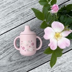 Pipmugg silikon pale mauve flowers