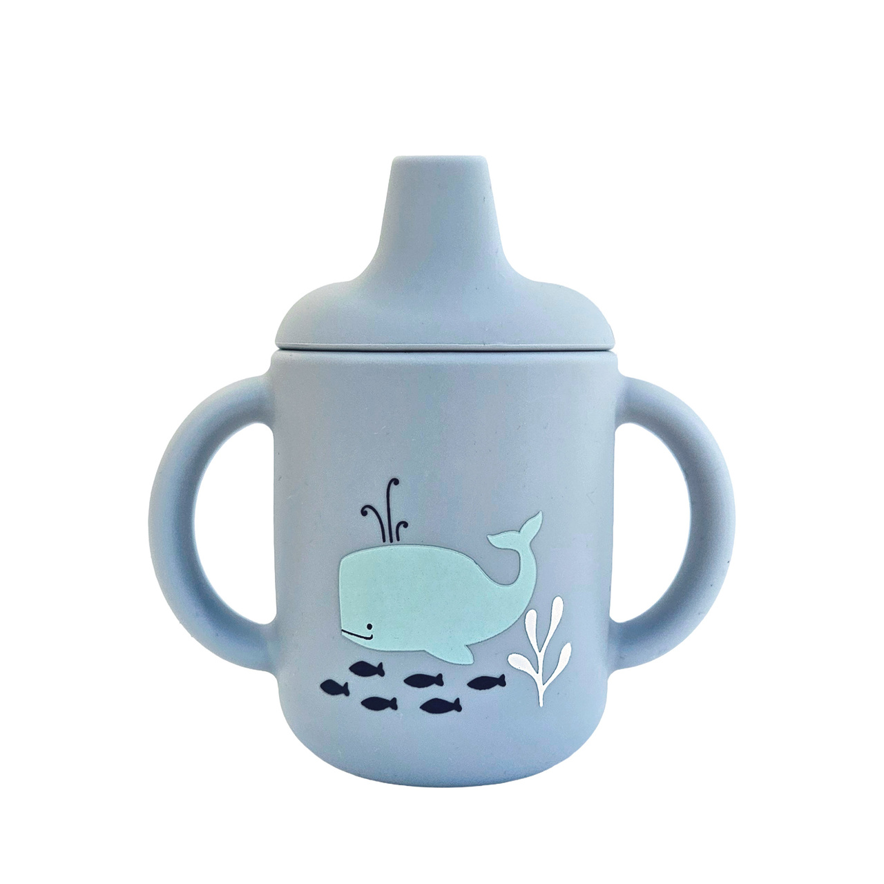 Sippy cup silicone cloud blue ocean