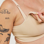 Padded Maternity & Nursing bra honey S