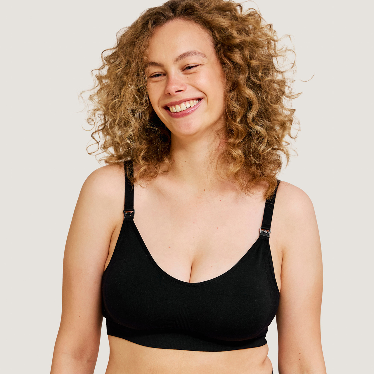 Padded Maternity & Nursing bra black S