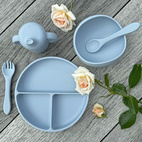 Bowl silicone cloud blue