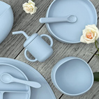 Bowl silicone cloud blue