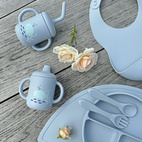 Sippy cup silicone cloud blue ocean