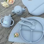 Sippy cup silicone cloud blue ocean