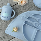 Sippy cup silicone cloud blue ocean