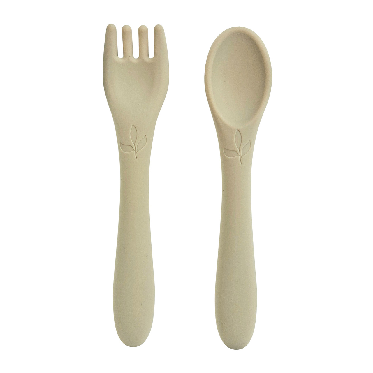 Spoon and fork silicone leaf sandshell