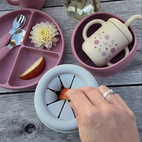 Snack pot silikon silver grey
