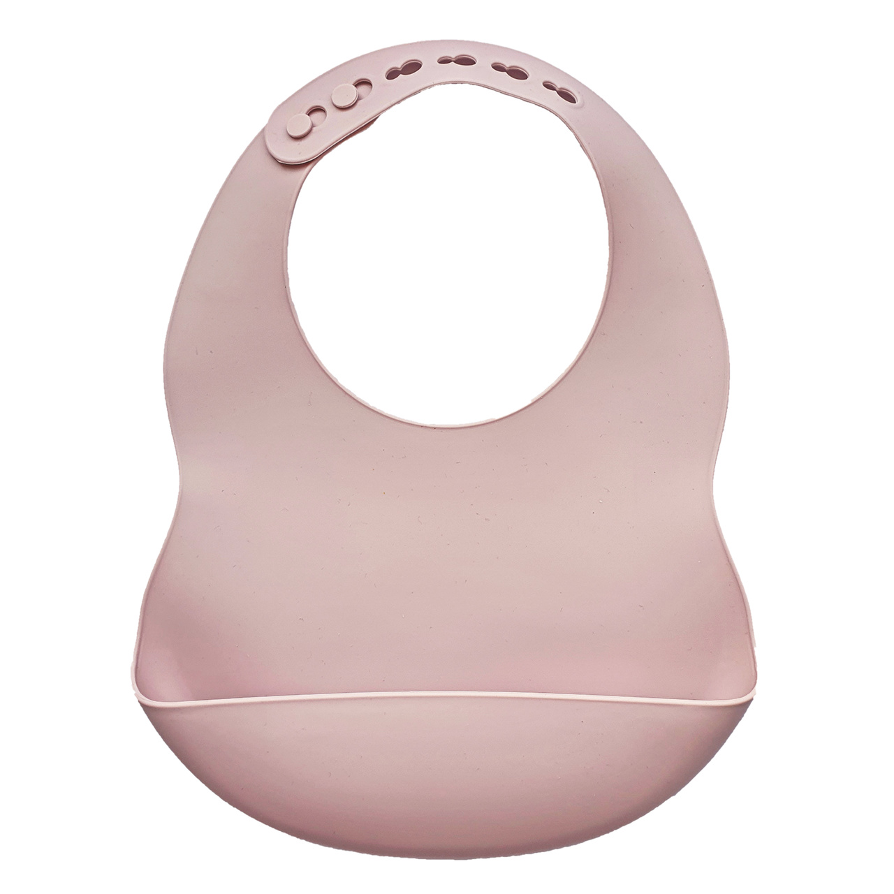 Bib silicone pale mauve