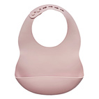 Bib silicone pale mauve