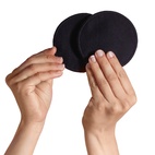 Washable breast pads black