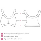 Comfort bra white