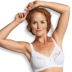 Lace nursing bra white