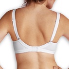 Lace nursing bra white