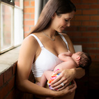 Padded Maternity & Nursing bra white