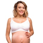 Vadderad gravid- och amningsbh Carri-Gel vit