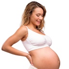 Vadderad gravid- och amningsbh Carri-Gel vit
