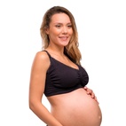 Vadderad gravid- och amningsbh Carri-Gel svart