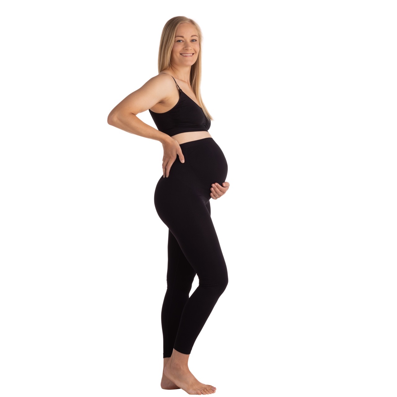 Maternity support leggings black